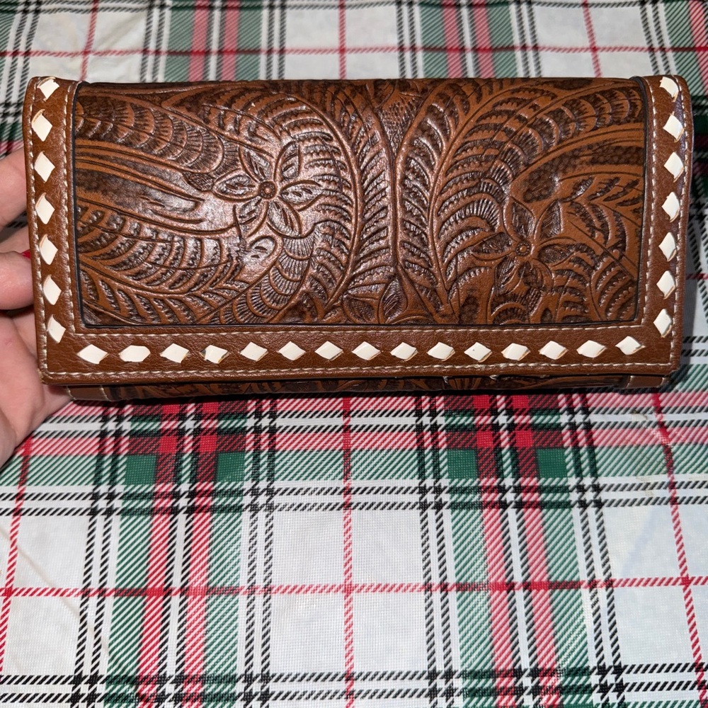Blazin Roxx Brown Tooled Wallet